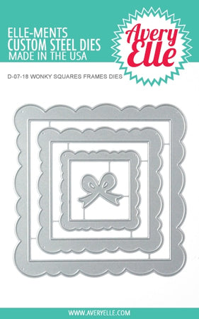 Avery Elle Elle-ments Die - Wonky Squares Frames