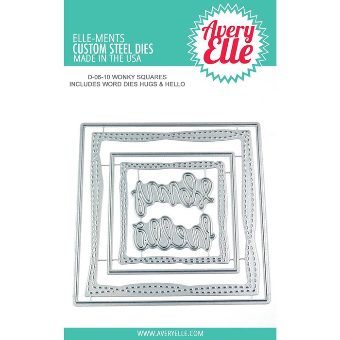 Avery Elle Elle-ments Die - Wonky Squares