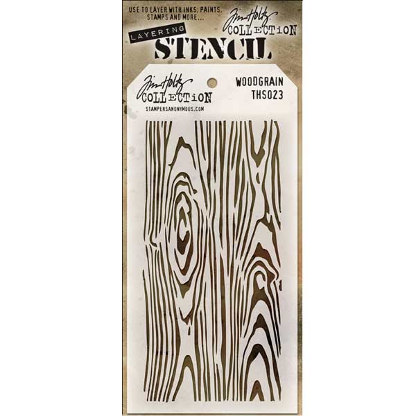 Tim Holtz Layering Stencil - Woodgrain
