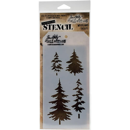 Tim Holtz Layering Stencil - Woodland