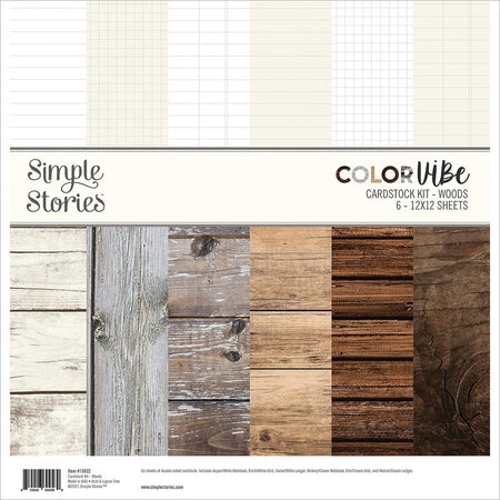 Simple Stories Color Vibe Woods - Cardstock Kit