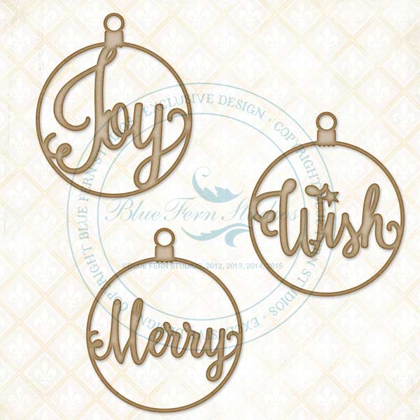 Blue Fern Studios - Word Ornaments