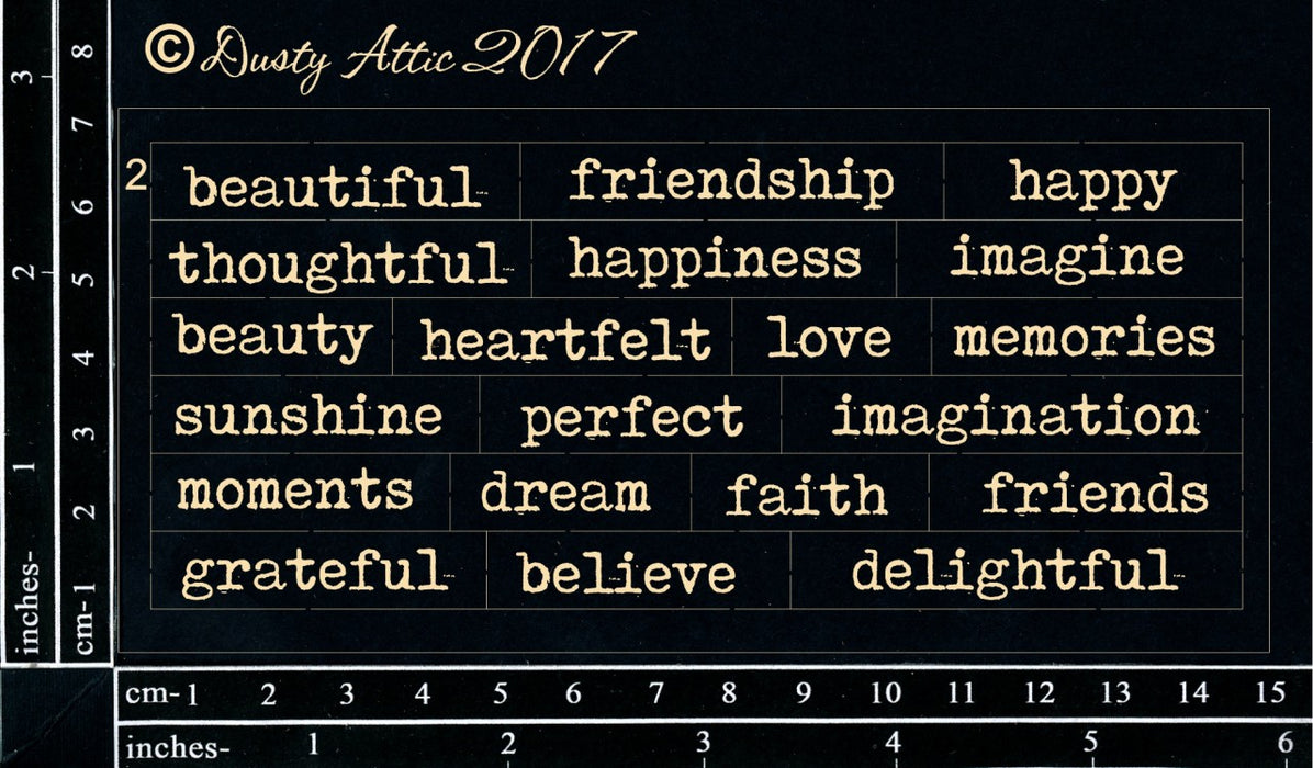 Dusty Attic - Wordpl@y #2 Black