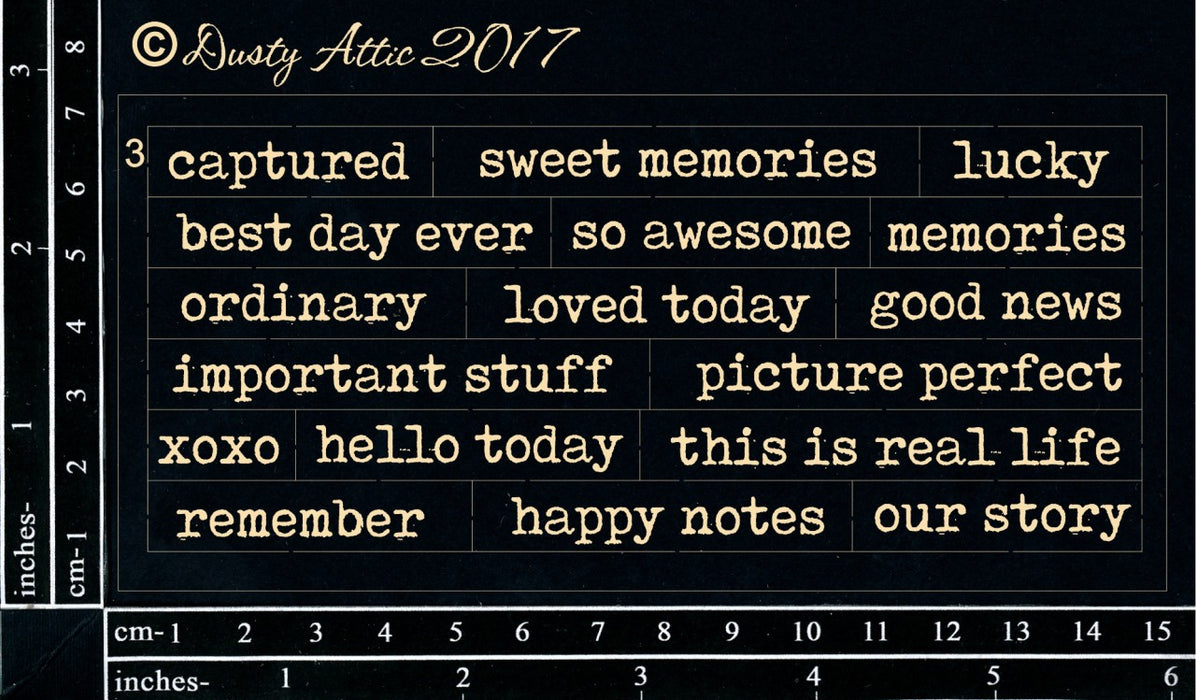 Dusty Attic - Wordpl@y #3 Black