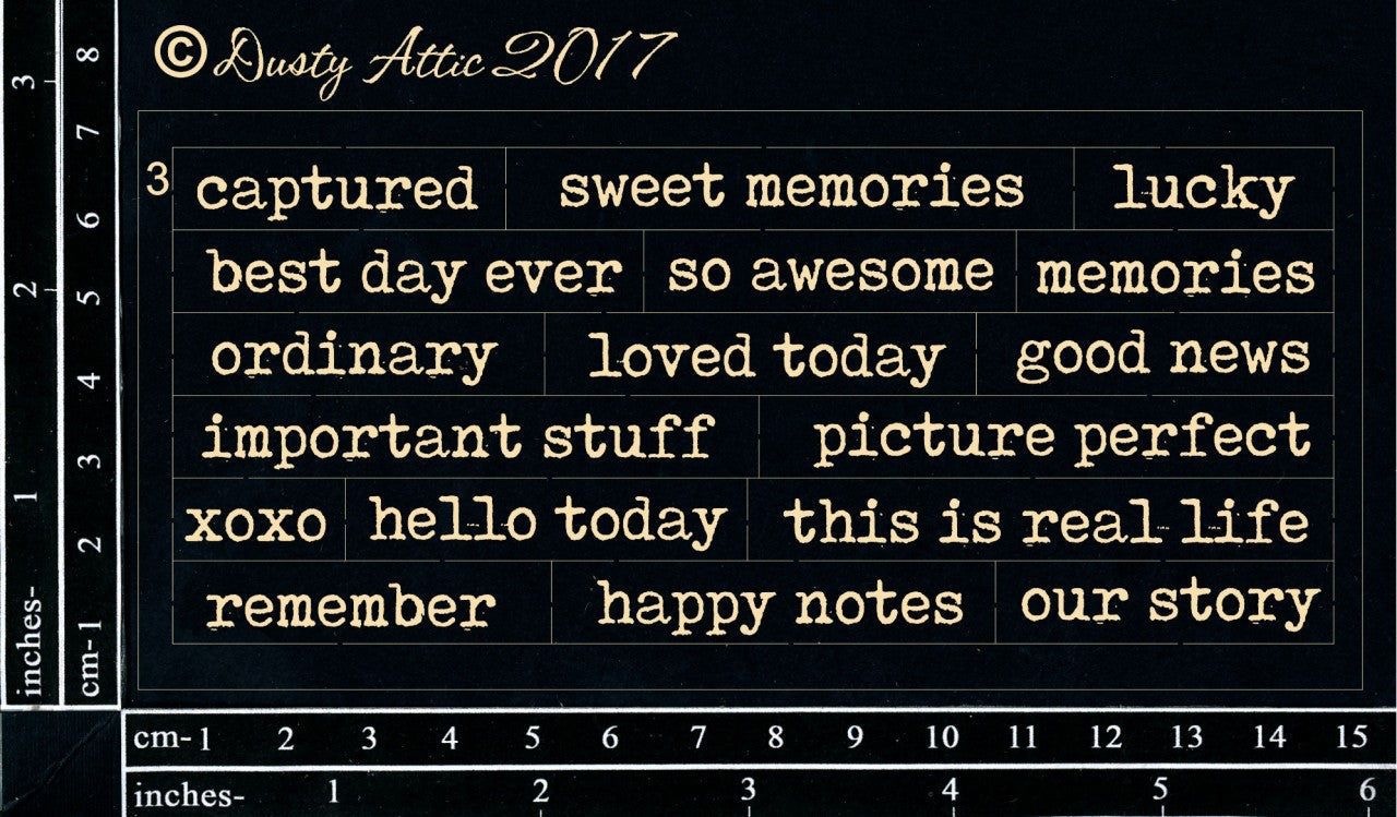 Dusty Attic - Wordpl@y #3 Black