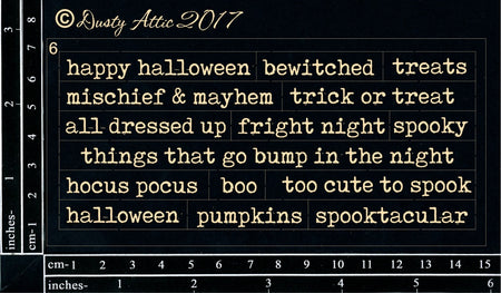 Dusty Attic - Wordpl@y #6 Black