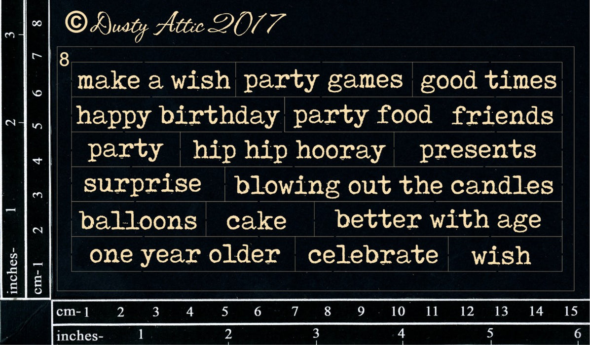 Dusty Attic - Wordpl@y #8 Black