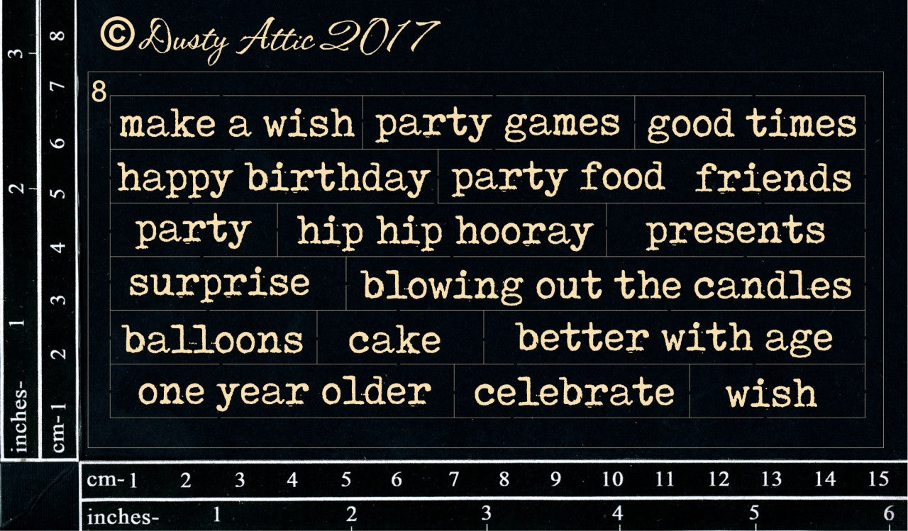 Dusty Attic - Wordpl@y #8 Black