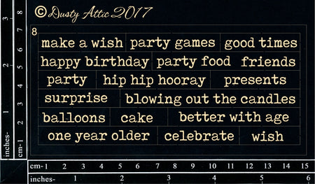 Dusty Attic - Wordpl@y #8 Black