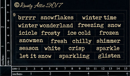 Dusty Attic - Wordpl@y #9 Black 