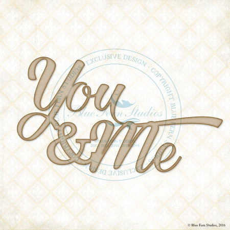 Blue Fern Studios Chipboard - You & Me