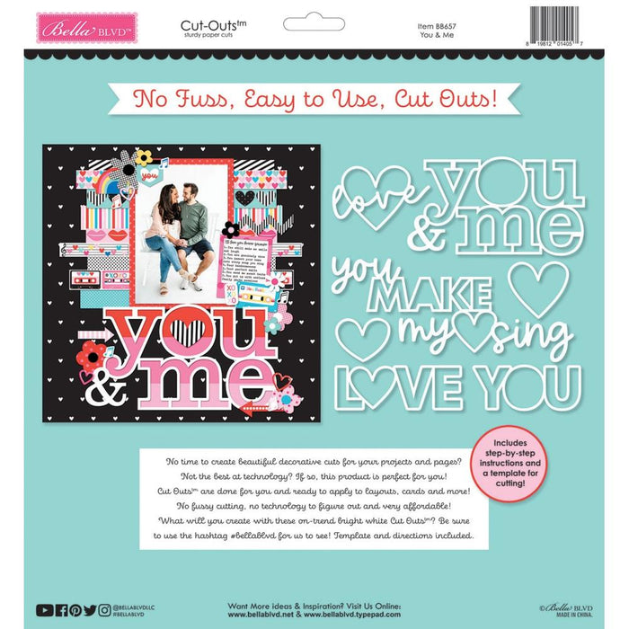 Bella Blvd Our Love Song - You & Me Cut-Outs