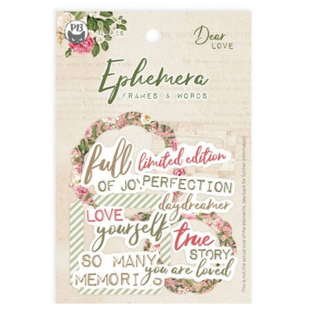 P13 Dear Love - Ephemera Set Frames & Words