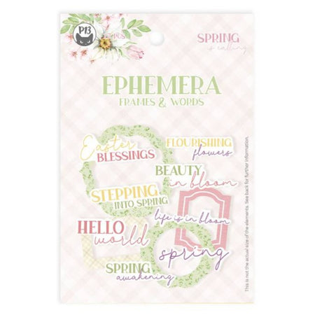 P13 Spring Is Calling - Ephemera Frames and Words